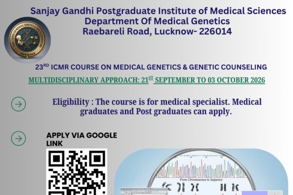 SGPGIMS Announces 23rd ICMR Course on Medical Genetics and Genetic Counseling whatsapp image 2026 04 07 at 20.59.33